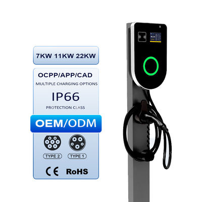 ODM CCS 22kw EV شاحن الجدار جبل كومة الشحن