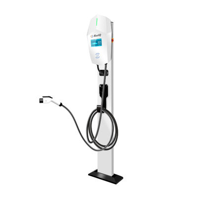 محطة شحن للسيارات الكهربائية AC 240V كومة شحن للسيارات الكهربائية مع مفتاح بطاقة RFID درجة حرارة التشغيل من -30 °C إلى +50 °C
