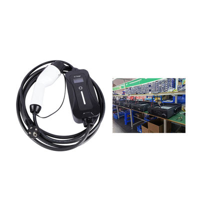 كومة شحن للسيارات الكهربائية المحمولة في الهواء الطلق EVSE 110V-250V
