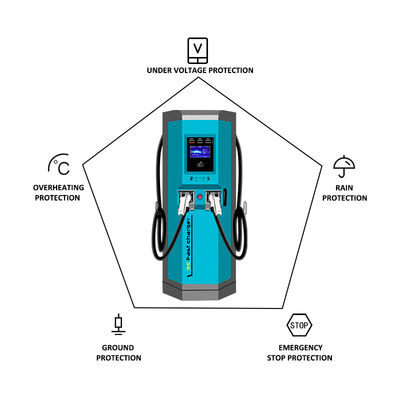 كومة شحن فعالة مع 8.8kg GW - شاحن EVSE EV معتمد IP 55/1k10